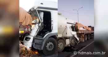 Homem fica preso às ferragens após grave acidente entre caminhões na BR-101, em Imbituba - ND Mais