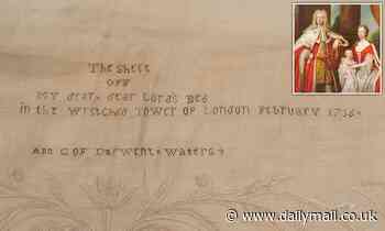 London museum to display 300-year-old bedsheet with message in human hair taken from a SEVERED HEAD