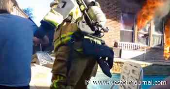 Caught on Tape: 15-Year-Old Trapped on Second Floor as Flames Nearly Engulf Home