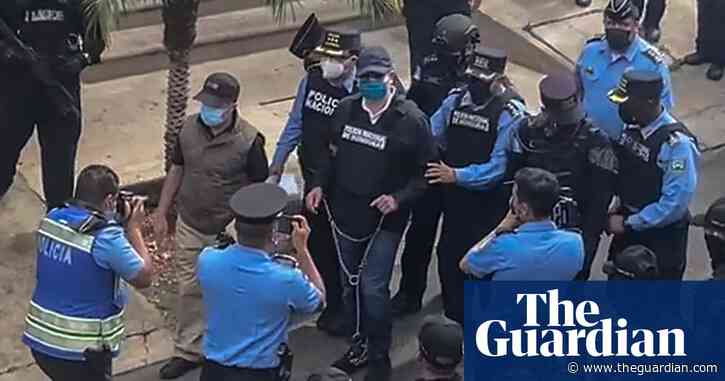 Ex-president arrested in Honduras as US requests extradition on drugs charges