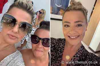 Lisa Armstrong shows off her nose ring as she poses with best friend Emma on her birthday... - The Sun