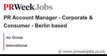 mc Group: PR Account Manager - Corporate & Consumer - Berlin based