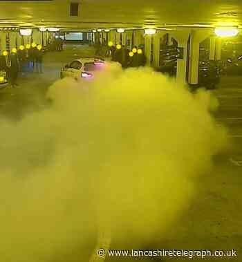 Drivers caught flooding car park with exhaust fumes in unlawful meet up