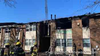 Two-story apartment building catches fire in Chesapeake