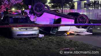 Person Killed in High-Speed Rollover Crash in Miami Gardens