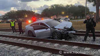 Woman and Baby Escape Car Before Brightline Train Crash in Delray Beach