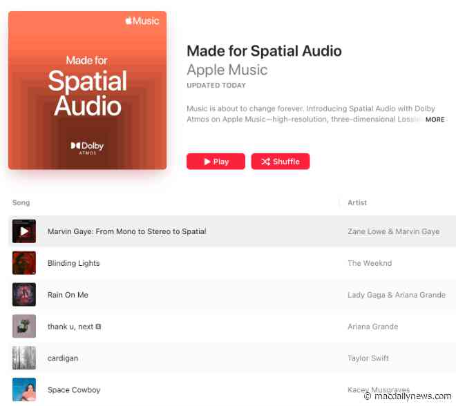 Plays of Spatial Audio tracks on Apple Music have quadrupled since September