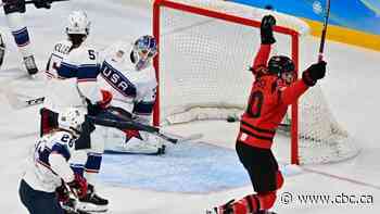 Watch as Canada leads after 2nd period of gold-medal game against U.S.