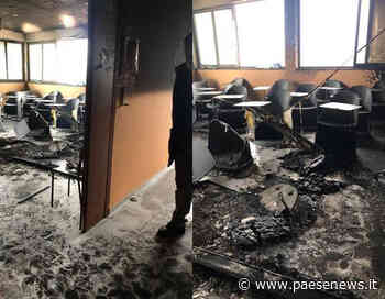 Capua – Incendio distrugge aula del Liceo Garofano, studenti evacuati (le foto) - Paesenews