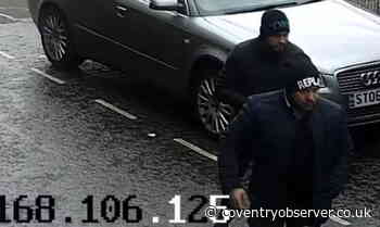 Police want to speak to these two men – with links to Coventry – about purse theft in Warrington - Coventry Observer
