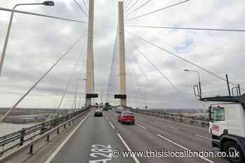 Storm Dudley restricts Dartford Crossing to 30mph speed limit