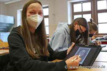 In der Stadtschule wird auch digital gemalt - Freie Presse
