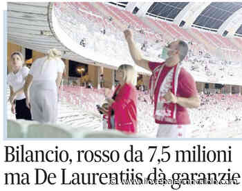 Quotidiano di Puglia: "Bari: bilancio, rosso da 7,5 milioni ma De Laurentiis dà garanzie" - Ilovepalermocalcio - ilovepalermocalcio.com - Il Sito dei Tifosi Rosanero