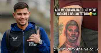 Bruno Guimarães gives his seal of approval after Newcastle granddad gets tattoo of him - Chronicle Live