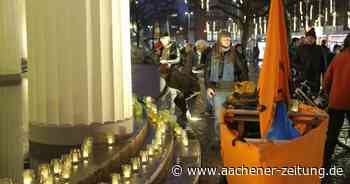 Aktion von Seebrücke Aachen und Bürger*innenasyl - Aachener Zeitung