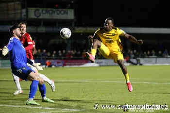 Match report for Sutton United 0 Salford City 0 - Sutton United