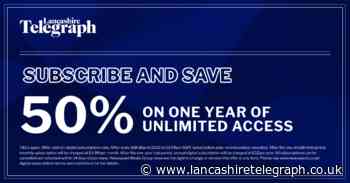 Save 50 per cent on year's subscription to Lancashire Telegraph website