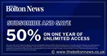 Save 50 per cent on year's subscription to Bolton News website