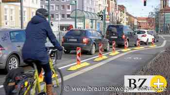 Braunschweigs erster geschützter Radweg ist fertig