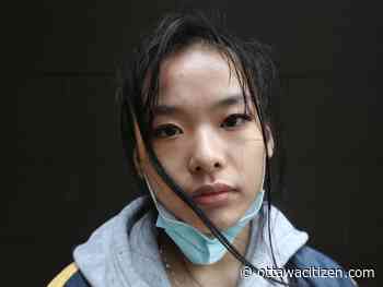 Class-action complainant alleges trucker threatened her by backing pickup onto sidewalk