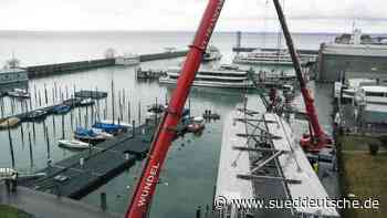 Schiffbau - Stralsund - Teile für erste Elektrofähre am Bodensee eingetroffen - Wirtschaft - Süddeutsche Zeitung