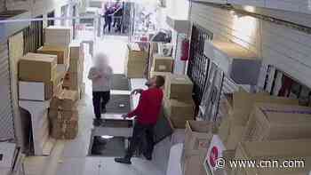 This terrifying fall through trap door has surprising ending