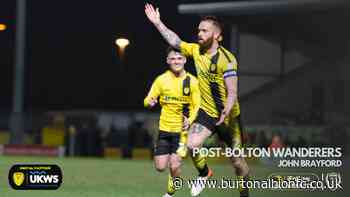PLAYER INTERVIEW - JOHN BRAYFORD POST-BOLTON WIN - News - burtonalbionfc.co.uk
