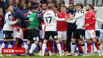 Forest v Derby: Two given banning orders after violence - BBC News