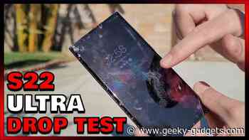 Samsung Galaxy S22 Ultra drop test (Video)
