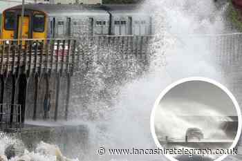 Storm Eunice: Travel warnings issued as rain and wind hit Lancashire