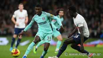 Buen desempeño de Dávinson Sánchez en el triunfo de Tottenham ante un Brighton que no tuvo a Alzate - ESPN