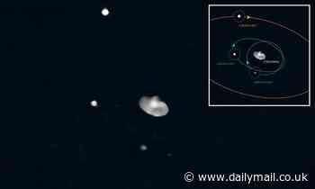 Asteroid named Elektra is found to have three companion moons