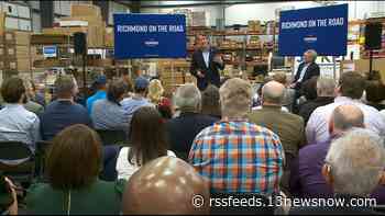 Youngkin takes his tax cut plans on the road, visits Chesapeake business