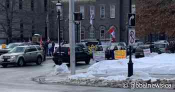 Fredericton mayor apologizes following anti-Semitic signs at convoy protest - Global News