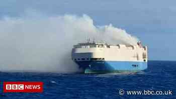 Luxury cars up in smoke after ship catches fire