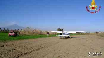 Catania, aereo da turismo finisce fuori pista: illeso il pilota - Giornale di Sicilia