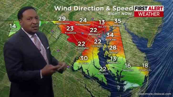Maryland Weather: Wind Advisories In Effect Until 10 A.M. Across Central MD, Noon On Parts Of Eastern Shore