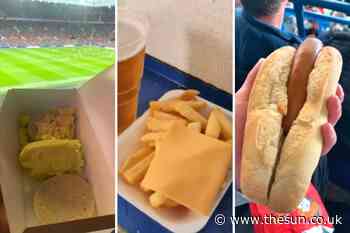 Worst football club fan food revealed as Man Utd serve up scrambled egg and mash while another has cheese... - The Sun