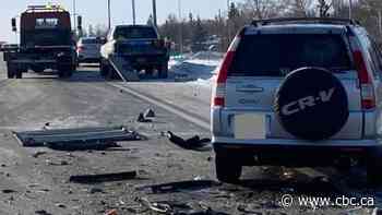 Regina police respond to 11 collisions on icy roads Friday