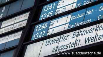 Unwetter - Essen - Zugausfälle und Unwetterwarnung: Vorbereitung auf "Zeynep" - Panorama - Süddeutsche Zeitung