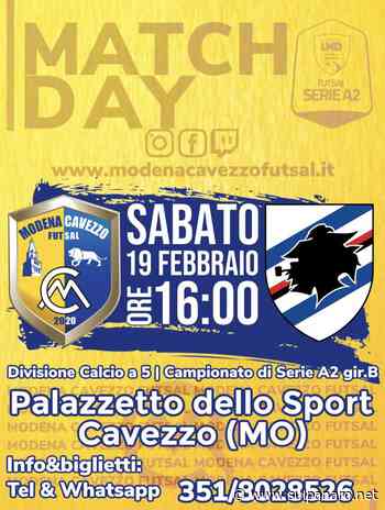 Calcio a 5: in A2 scontro diretto Modena Cavezzo Futsal-Sampdoria Futsal - SulPanaro