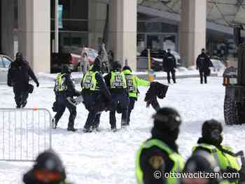 Gradual sweep of trucker occupation followed police blueprint on Friday