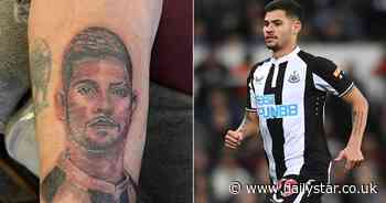 Newcastle fan gets huge Bruno Guimaraes tattoo and grandson shows it to star signing - Daily Star
