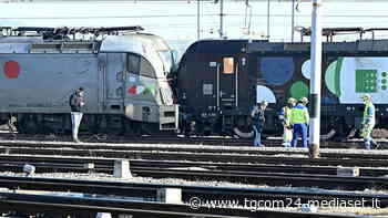 Orbassano, scontro tra treni merci - Foto Tgcom24 - TGCOM
