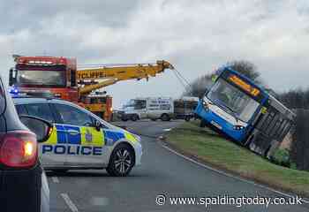 Roads blocked due to Storm Eunice - Spalding Today