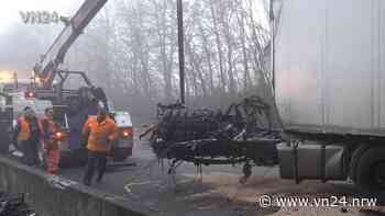 20.12.2021 – VN24 – LKW prallt vor Brückenpfeiler auf A1 bei Ascheberg – Fahrerkabine reißt ab – VN24 - VN24.nrw