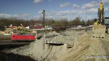 Brückenabbruch: Bahnstrecke Augsburg-Ulm gesperrt - BR24