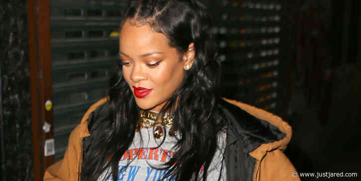 Rihanna Covers Up Her Baby Bump For Dinner With A$AP Rocky in NYC