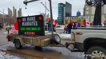 Hundreds march, ride through Edmonton Saturday to protest COVID-19 restrictions