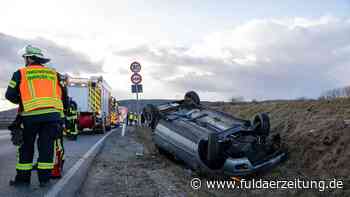 Fulda: Auto kommt von Fahrbahn ab und überschlägt sich - wegen Spinne? - Fuldaer Zeitung